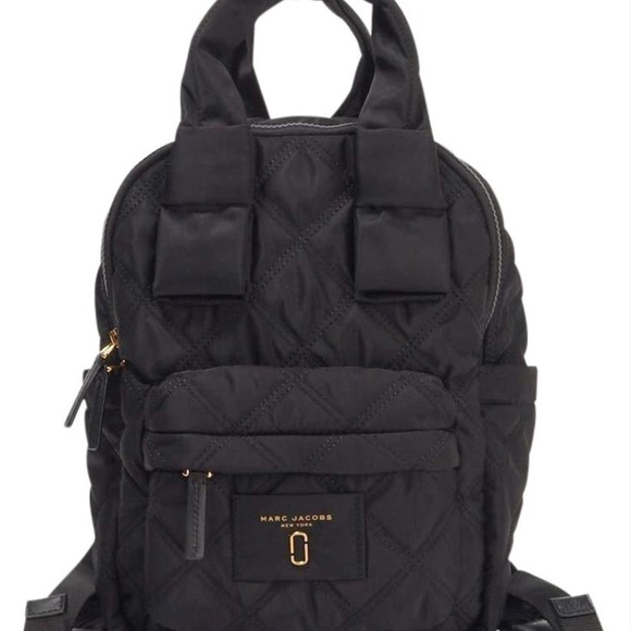 Marc Jacobs Quilted Black Nylon Backpack